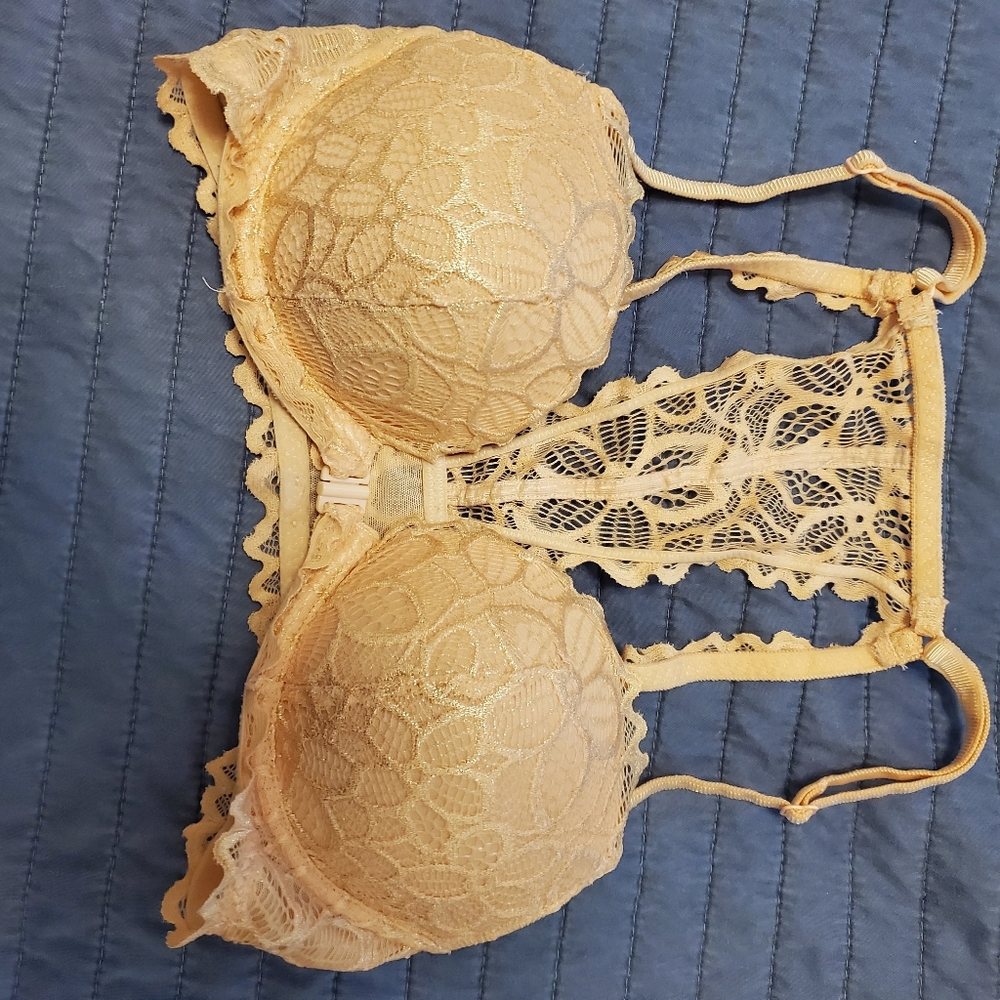 Pink front clasp push up